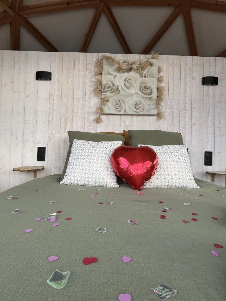 weekend romantique lit décoration